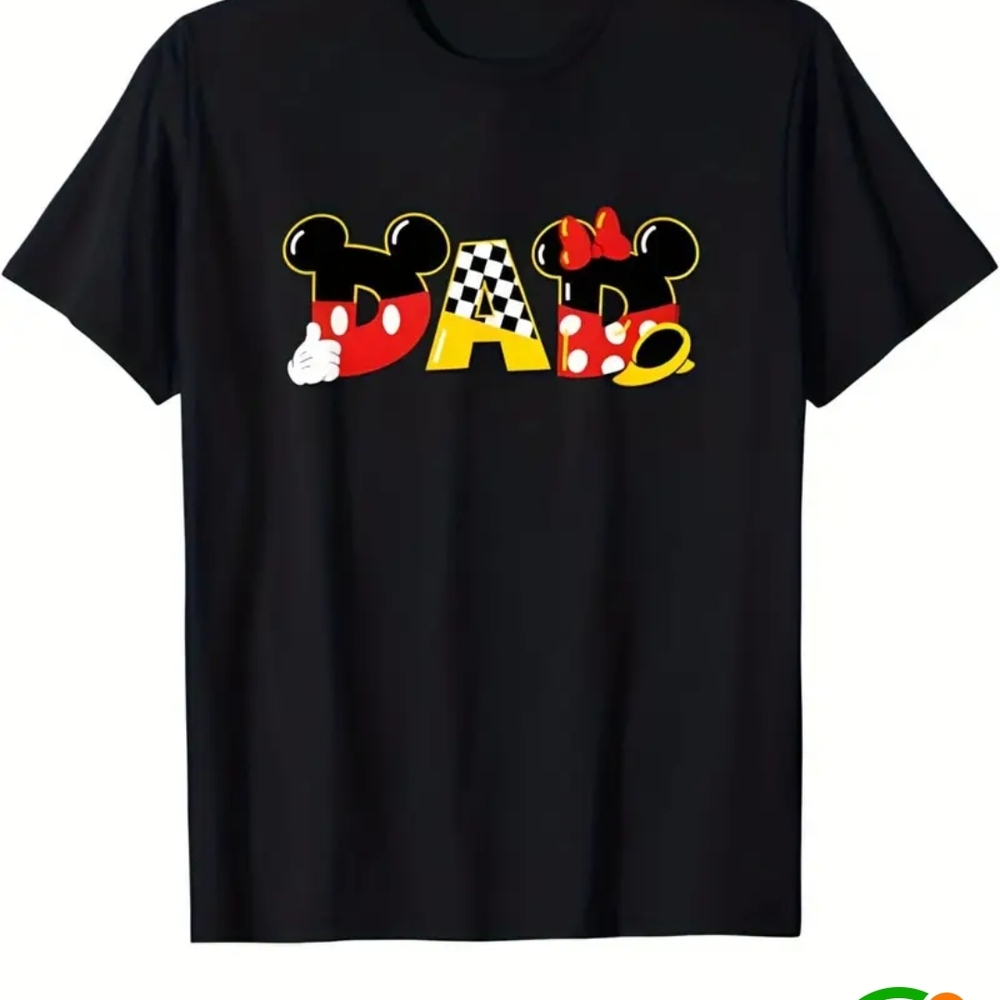 Disney Black Mickey Mouse Short Sleeve Tee